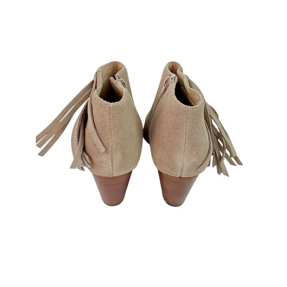 New Vionic Faros Comfort Ankle Booties Womens Size 9 Light Tan Suede Leather Zip - Picture 12 of 14